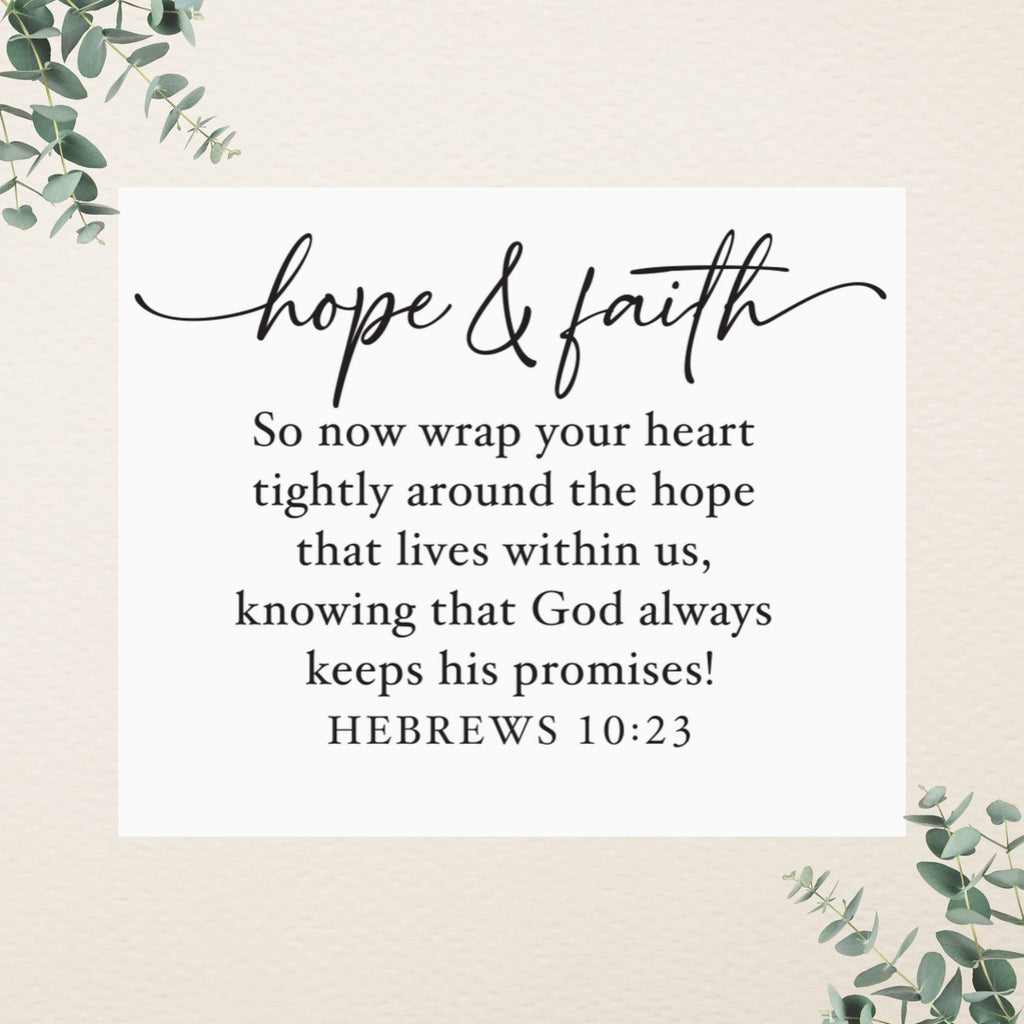 Hope & Faith Floral Mug
