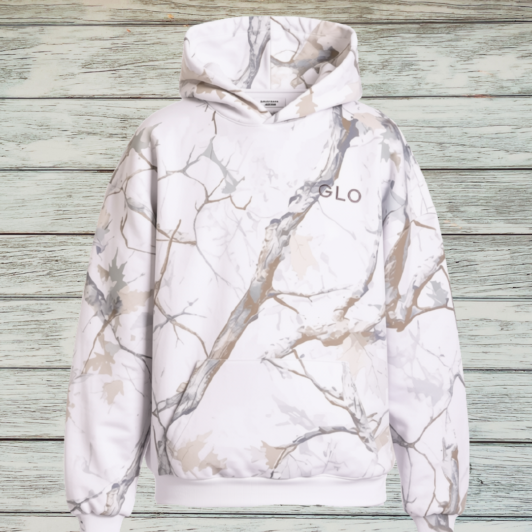 GLO Kingdom Essential Hoodie Light Camo front view