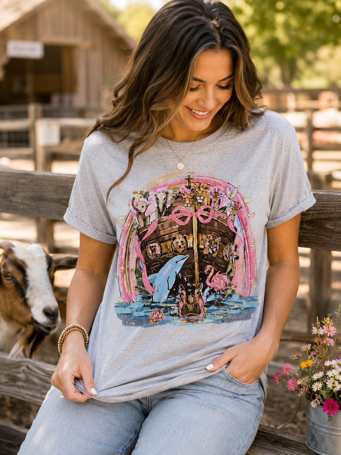Noah's Ark Rainbow T-Shirt