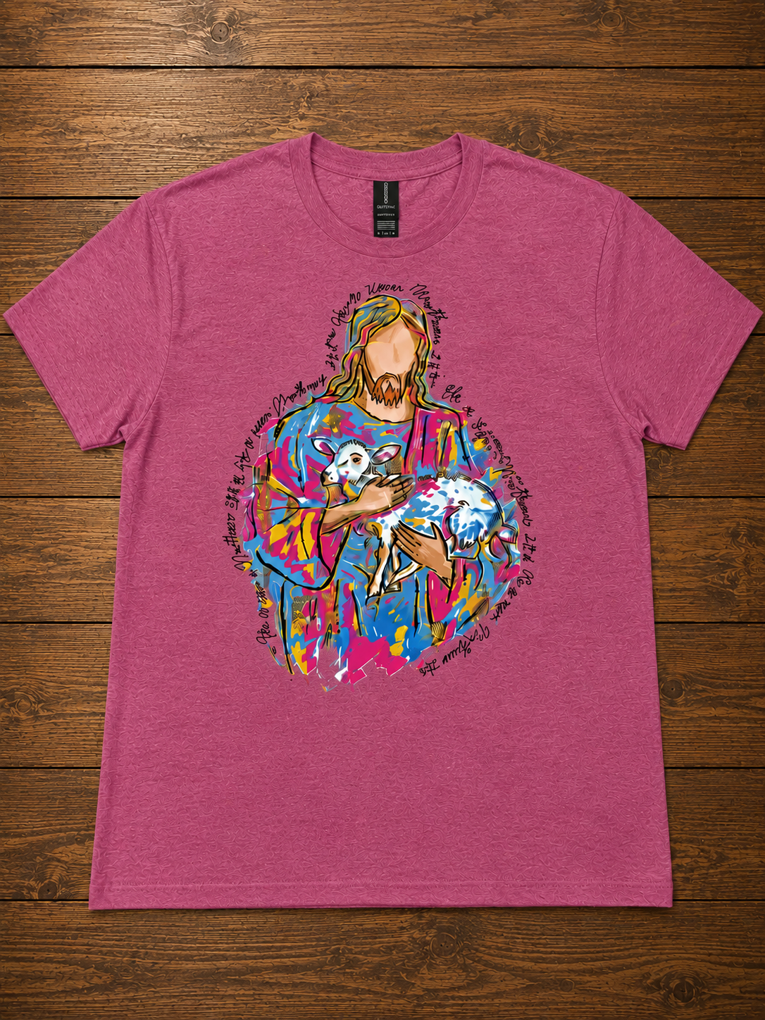 Painted He is Risen Matthew 28:6 T-Shirt