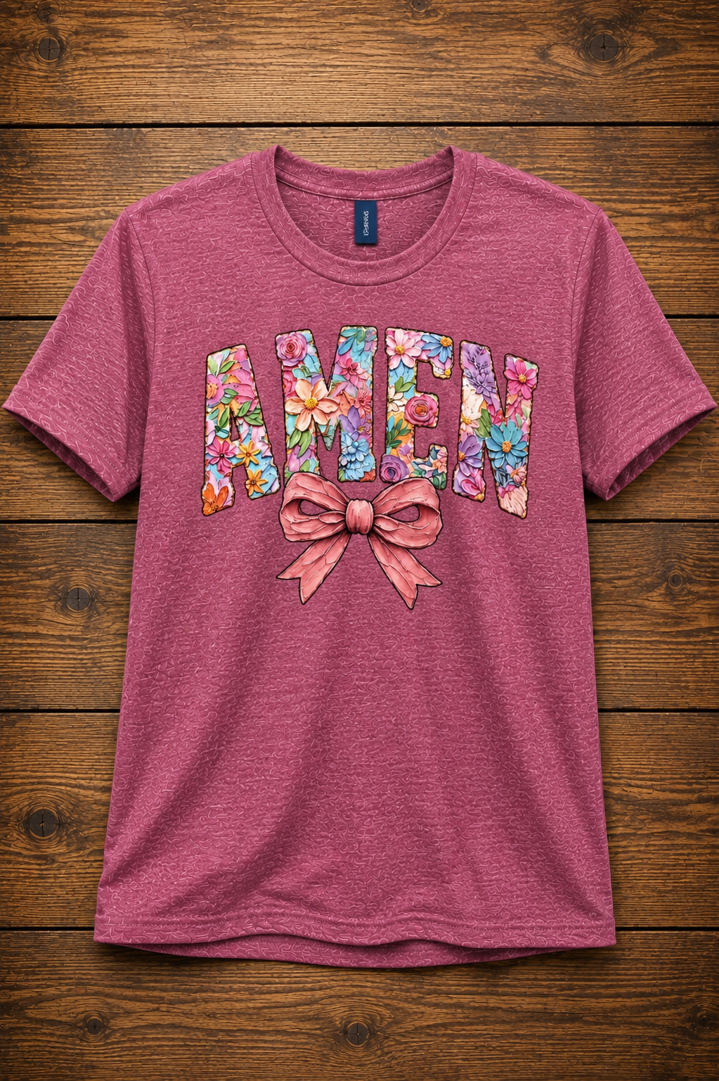 AMEN Floral Bow T-Shirt