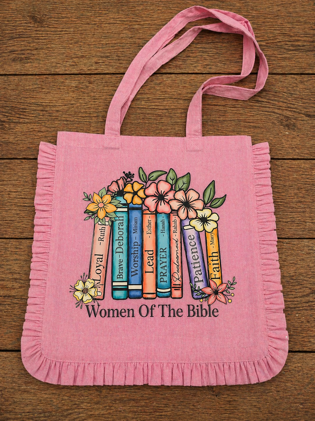 Women of the Bible Ruffle Tote Bag