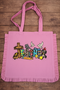 Christian Teacher Ruffle Tote Bag