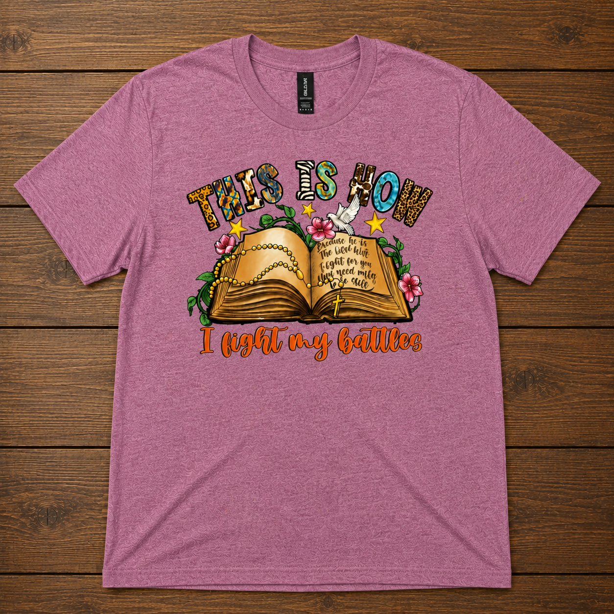 This Is How I Fight My Battles T-Shirt – Christian Faith Bible Tee