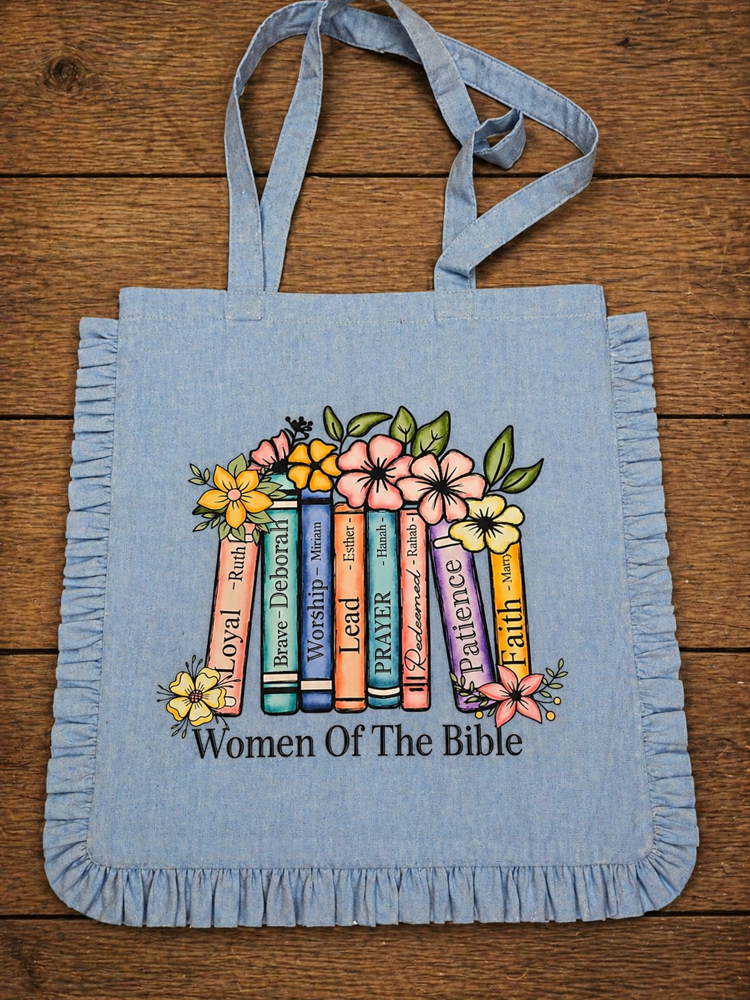 Women of the Bible Ruffle Tote Bag