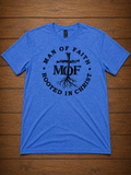 Man of Faith Rooted in Christ T-Shirt – MOF Cross Tee