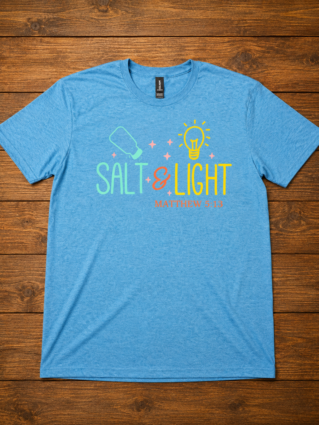 Salt & Light T-Shirt – Matthew 5:13 Christian Faith Tee