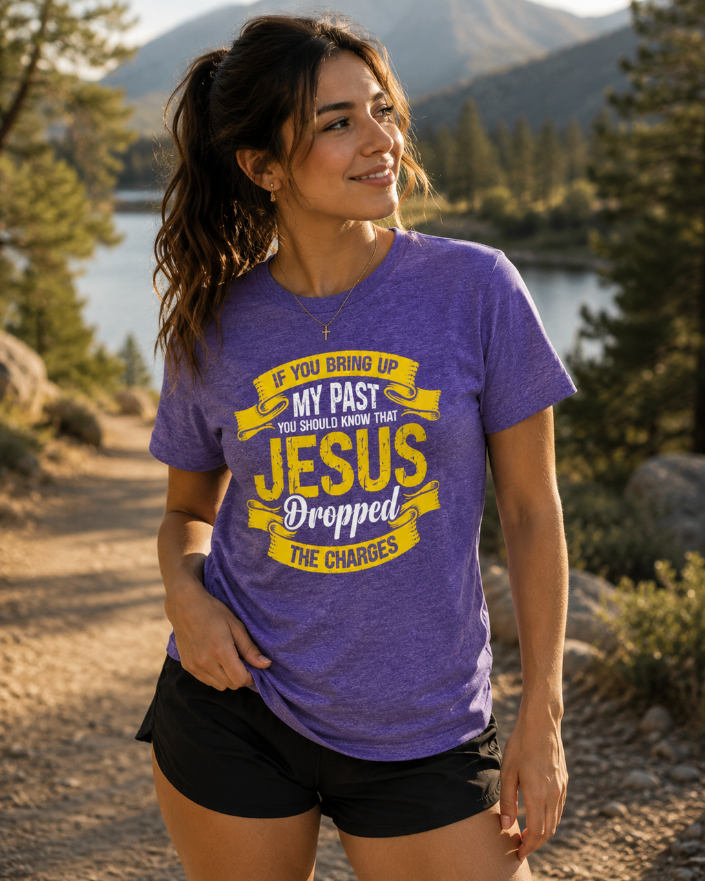 If You Bring Up My Past Jesus Dropped the Charges T-Shirt