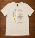 He Will Cover You With His Feathers T-Shirt – Psalm 91:4