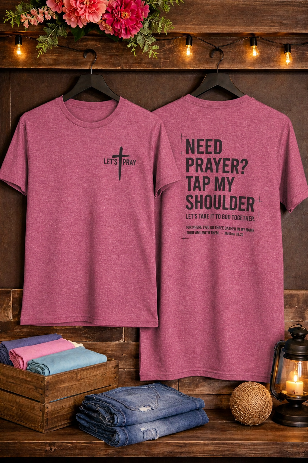 Need Prayer? Tap My Shoulder T-Shirt