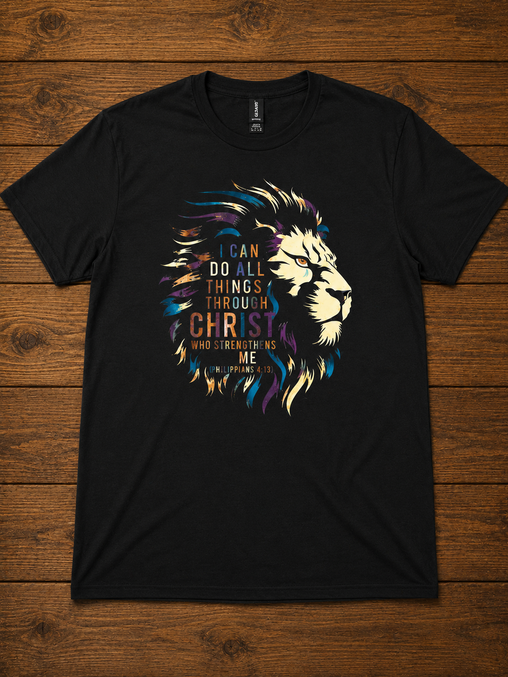Lion of Judah I Can Do All Things Through Christ T-Shirt – Philippians 4:13