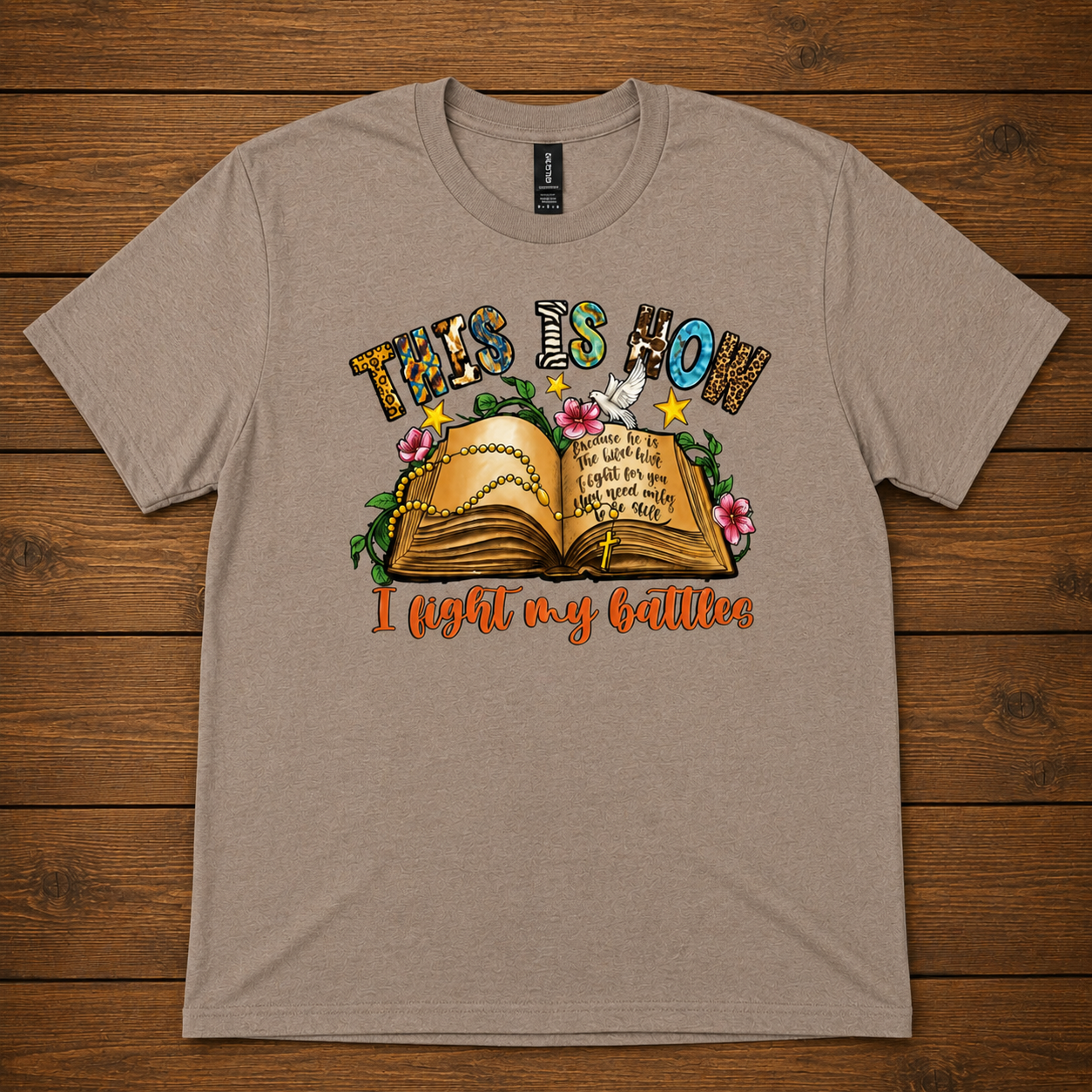This Is How I Fight My Battles T-Shirt – Christian Faith Bible Tee