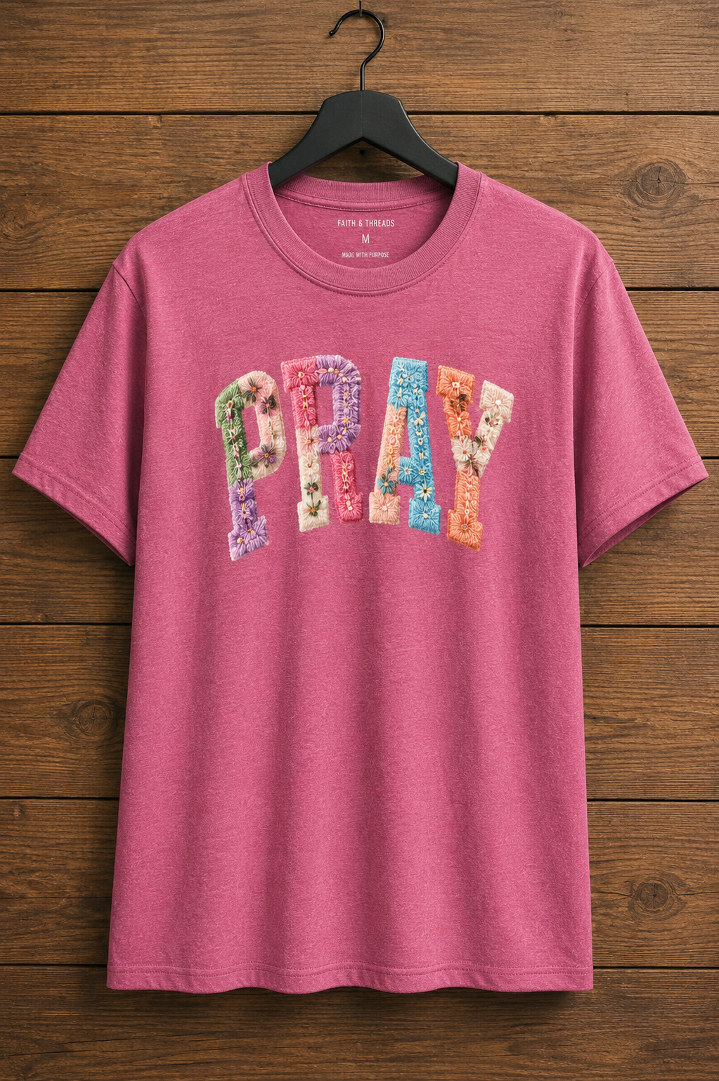 PRAY Patchwork Floral T-Shirt